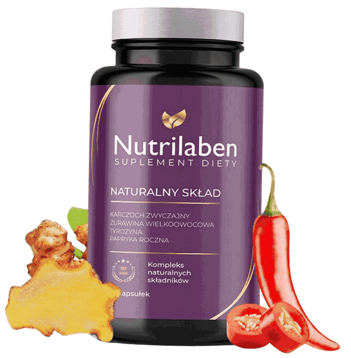 Nutrilaben i jego naturalne składniki: korzeń imbiru i papryka roczna